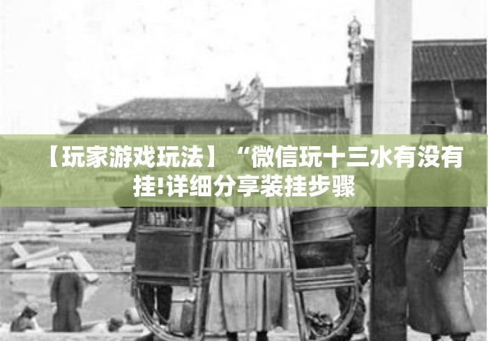 【玩家游戏玩法】“微信玩十三水有没有挂!详细分享装挂步骤